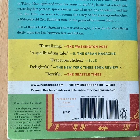 🌷5/$25 A Tale for the Time Being by Ruth Ozeki - Picture 5 of 5